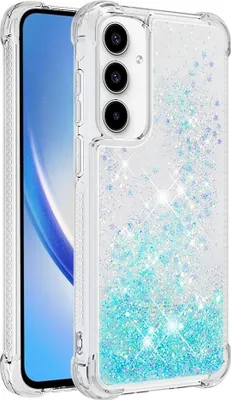 Produktbild von Samsung Galaxy A35 Hülle - Coverup Liquid Glitzer Back Cover - Hellblau