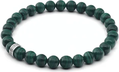Produktbild von LAVISA Edelstein Armband - Echte Naturstein Perlen | Kristalle, Heilsteine | Onesize Uni (Malachit 6mm)