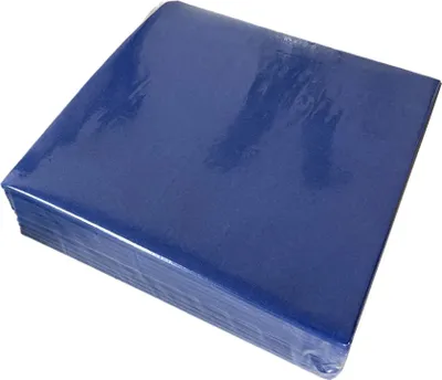 Obrázok produktu pre Hrubé koktailové obrúsky, 50 kusov, 55 g/m2, plátno podobné jednorazovým obrúskom pre nápojové bary, 40 cm, absorpčné veľké štvorcové obrúsky (námornícka modrá)