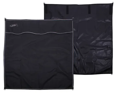 Produktbild von QHP Boxenvorhang 170cm x 180cm, Farbe:schwarz