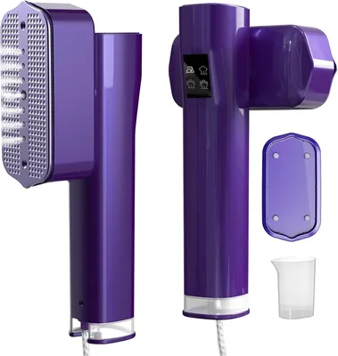 Image de Fer à vapeur, fer à repasser à vapeur, fer à vapeur de voyage, modèle 2-en-1 portable et pratique, fer à vapeur à chauffe rapide en 15 secondes