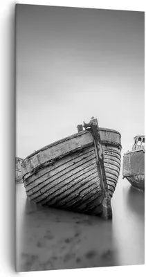 Produktbild von Bild auf Leinwand - Leinwandbild - Einteilig - £ódŸ Wrack Schiff - 65x120cm - Wand Bild - Wanddeko - Wandbilder - Leinwanddruck - Bilder - Wanddekoration - Leinwand bilder - Wandbild - PA65x120-4999