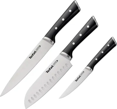 Produktbild von Tefal Ice Force Küchenmesser 3 tlg. Set K232S374, 20 cm, Edelstahl, 3 Stück(e)