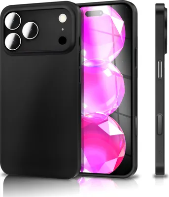 Zdjęcie produktu dla Etui "Phantom" do Apple iPhone 17 Pro Max - niezwykle cienkie i lekkie o grubości 0,3 mm, matowe i odporne na zabrudzenia, ultracienkie - czarne, nieprzezroczyste