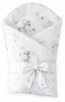 Produktbild von Baby Wickeltuch New Baby Niedliche Maus 80x80 cm