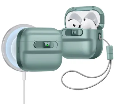 Zdjęcie produktu dla ESR Pulse Magnetic HaloLock etui na Apple AirPods 4 – zielone (Green)