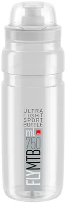 Obrázok produktu pre Elite Trinkflasche. Elite Fly MTB 750 ml, priehľadná/šedá