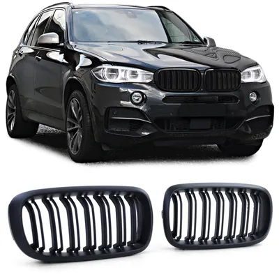Sport Kühlergrill Doppelsteg SCHWARZ MATT passend für BMW X5 F15 / X6 F16 – Produktansicht