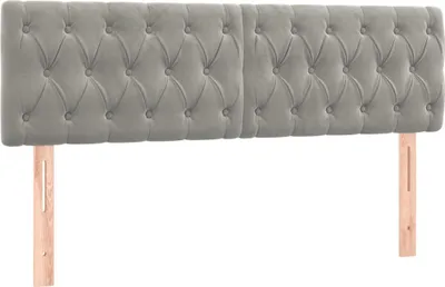 Immagine prodotto di Testiera Grigio Chiaro 144x7x78/88 cm in Velluto