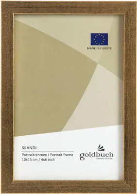 Produktbild von Goldbuch Skandi-Fotorahmen aus Holz, 10 x 15 cm, goldfarben