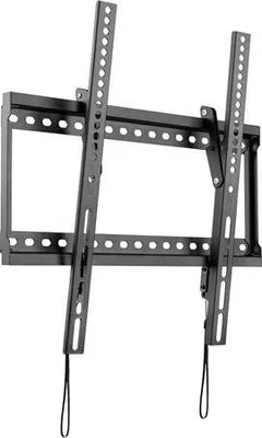 A black TV wall mount is shown against a white background.
