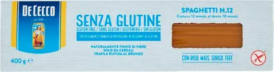 Produktbild von 14x De Cecco Spaghetti senza Glutine No. 12 Glutenfrei pasta nudeln 400G + Italian Gourmet polpa 400g