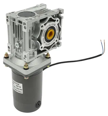 Produktbild von DC Schneckengetriebemotor 12V - NLRV-040 Schneckengetriebe - 120W Leistung - Übersetzung 1:50 - 1800 U/min - Hohlwelle 18 mm - Reiner Kupfermotor - 50–60 dB
