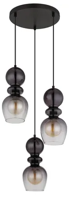 Produktbild von Globo Lighting Hängeleuchte Metall schwarz matt, 3x E27