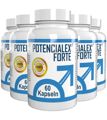 Produktbild von Potencialex Forte  - 300 Kapseln (5x60 Kapseln), 5er Pack