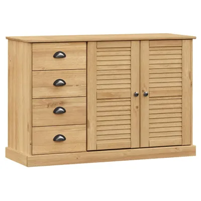 Image de Buffet avec tiroirs VIGO 113x40x75 cm pin massif