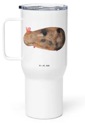 Produktbild von Mr. & Mrs. Panda thermosbecher Einhorn Meerschweinchen - Weiß - Geschenk, Teetasse, Kaffee-Thermobecher, Unicorn, To-Go-Becher, Thermobecher, Meerhörnchen, Meerschwein