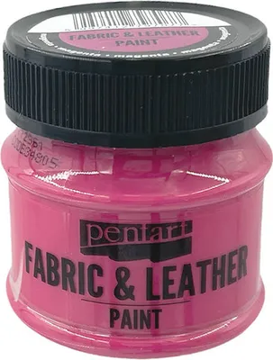 Immagine prodotto di PENTART - Colore per tessuti e pelle - rosso magenta 50 ml