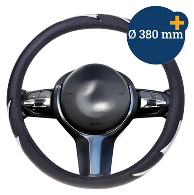 Produktbild von Lenkrad Überzug Sport schwarz-silber Autozubehör Filmer 31036