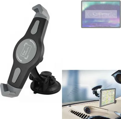 Produktbild von K-S-Trade Scheiben-Halterung für Tablets kompatibel mit Alldocube iNote KFZ Tablet Saugnapf Auto Halterung Windschutzscheibe Holder Halter