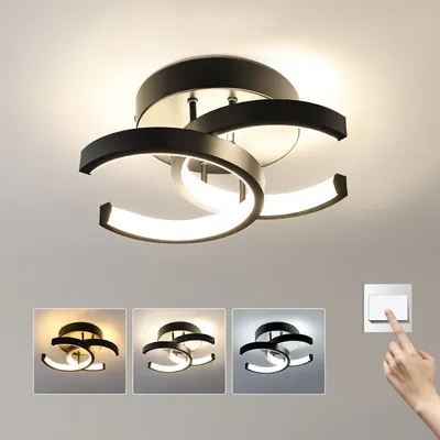 Produktbild von LED Deckenleuchte Dimmbar Deckenlampe Wohnzimmer Büro Schlafzimmer Küchen Lampe,Kaltweiß, Warmweiß, Neutralweiß