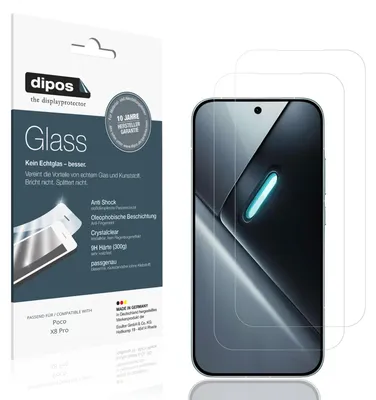 Image de 2x Protection ecrán pour Poco X8 Pro Verre souple Film Protecteur 9H dipos