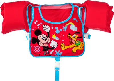 Produktbild von Bestway® Disney Junior® Swim Safe ABC™ Schwimmflügelweste Stufe B Mickey & Friends mit Textilbezug, 3-6 Jahre