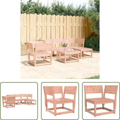 Produktbild von The Living Store 5-tlg. Garten-Lounge-Set Massivholz Douglasie