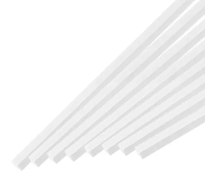 ABS-Vierkantstäbe 1x1x500 mm, 15 Stück, weiss, für Modellbau