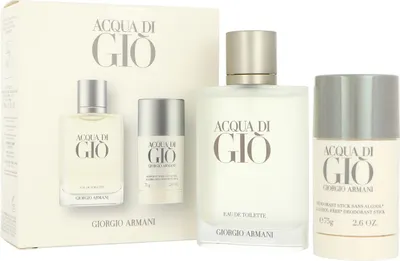 Produktbild von Giorgio Armani Acqua di Giò Pour Homme EDT nachfüllbar 100 ml + DST 75 g (man)