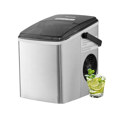 Immagine prodotto di VEVOR Fabbricatore di ghiaccio portatile Fabbricatore di ghiaccio 105 W 11,8 kg/giorno Macchina per cubetti di ghiaccio