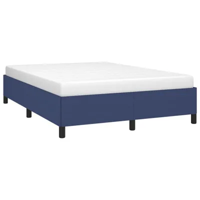 Produktbild von Bettgestell ohne Matratze Blau 140x200 cm Stoff