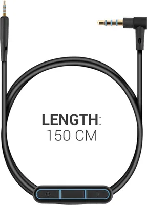 Produktbild von kwmobile Kopfhörerkabel für Bose QuietComfort 35 / 35II / 25 / QC25 / QC35 II / QC35 / On-Ear 2 / OE2 / OE2i / SoundTrue - Ersatz Kabel 150 cm