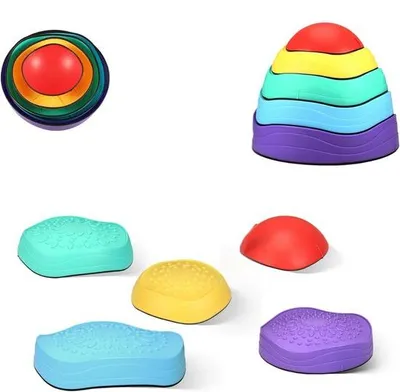 Immagine prodotto di Giochi di equilibrio motorio per bambini piccoli, equilibrio e collezione di pietre per l'equilibrio