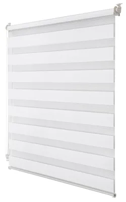 Doppelrollo Klemmfix weiß B120xH150 cm, stufenlos verstellbar