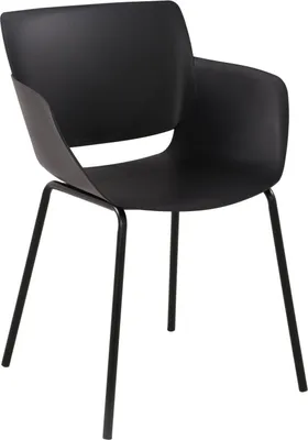Immagine prodotto di Versatile sedia da giardino e bistrot - sedia per interni/esterni - resistente alle intemperie e durevole | Colore: nero