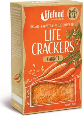 Produktbild von Life Crackers - Carrot 80g