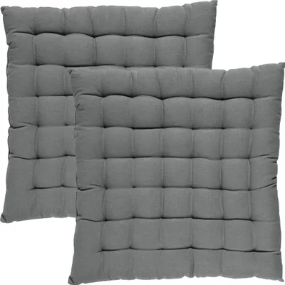 Produktbild von REDBEST Stuhlkissen Tulsa" 2er-Pack grau 40x40x3 cm"