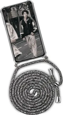 Produktbild von TWIST-Case + TWIST-Cord für Samsung Galaxy S21, Farbe:White Noise (Silber)