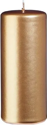 Produktbild von Stumpenkerzen Metallic Gold 12 x Ø 5 cm, 12 Stück