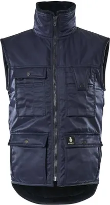 Produktbild von MASCOT 00554-620-01-L, Weste, Uni, Navy, L, 104 cm, Baumwolle, Nylon
