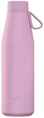 Zdjęcie produktu dla Butelka ESTIA 500 ml, termos, różowa, izolowana, wykonana ze stali nierdzewnej, butelka na wodę