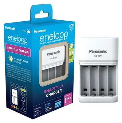 Produktbild von eneloop SmartPlus Ladegerät, für 1-4 AA/AAA NI-MH Akkus
