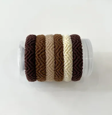 Produktbild von INF Hochelastische Haargummis, nahtlose Pferdeschwanzhalter, 5 Stück