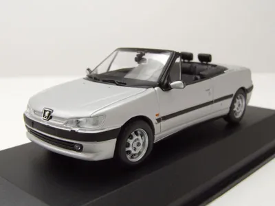 Produktbild von Peugeot 306 Cabrio 1998 silber Modellauto 1:43 Maxichamps