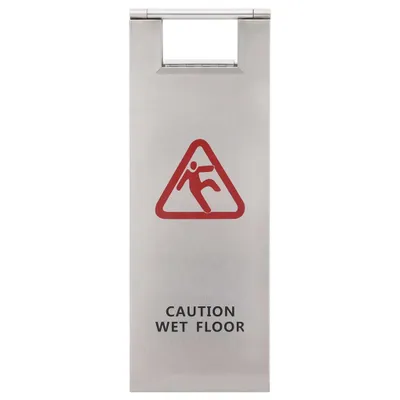 Produktbild von vidaXL Warnschild Klappbar Achtung Rutschgefahr Edelstahl