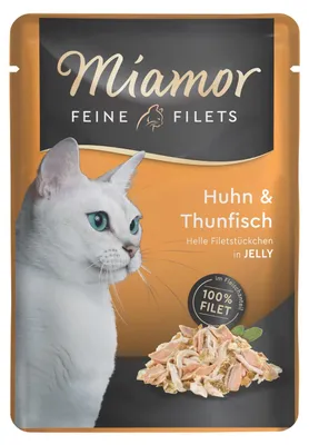 Produktbild von Miamor Feine Filets in Jelly Huhn & Thun 24x100g