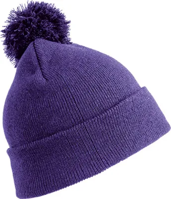 Immagine prodotto di Result Winter Essentials RC028X | Ladies Pom Pom Beanie - Dimensioni: circa 20 x 22 cm - Colore: viola - Taglia: unica