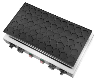 Produktbild von Mini Elektrischer Pfannkuchenmaker, 50 Heizlöcher, Antihaft-Oberfläche, 50 Stück