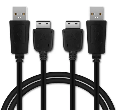 Produktbild von CELLONIC 2x > USB A Datenkabel kompatibel mit Samsung GT-E1150, GT-E1190
